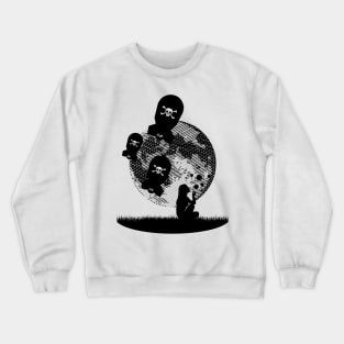 Bubbles and Bombs Away (Etching Sketch) Crewneck Sweatshirt